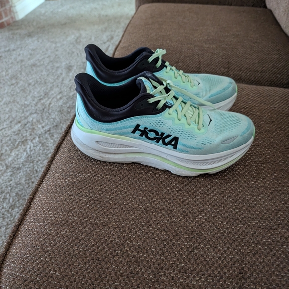 Hoka Women's Aqua and Black Athletic Shoes - Picture 3 of 3